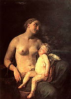 Hope feeding love, 1824, bryullov
