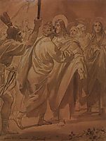 The Judas kiss, 1847, bryullov