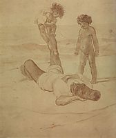 Lazzaroni and Children, 1852, bryullov
