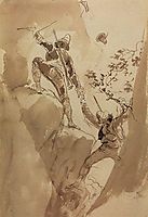 Mountain hunters, 1835, bryullov