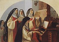 Nuns Convent of the Sacred Heart in Rome, 1849, bryullov