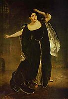 Portrait of the Actress Juditta Pasta as Anne Boleyn, 1834, bryullov
