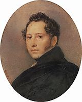 Portrait of the Artist Sylvester Shchedrin, 1824, bryullov
