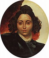 Portrait of Baroness I. I. Klodt, 1839, bryullov