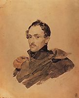 Portrait of Captain A. M. Kostinich, 1835, bryullov