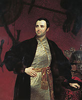 Portrait of M. A. Obolensky, 1846, bryullov