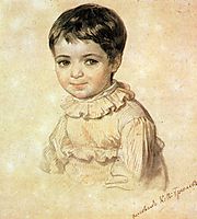Portrait of Maria Kikina as a Child, 1820, bryullov