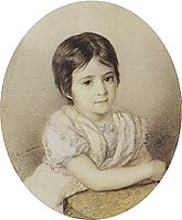 Portrait of Maria Kikina as a Child, 1821, bryullov