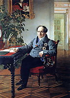 Portrait of a member of the State Council of the book A. N. Holytsyna, 1841, bryullov