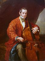 Portrait of a Musician M. Vielgorsky, 1828, bryullov