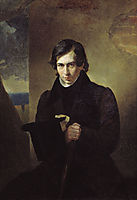 Portrait of the Poet and Playwright Nestor Kukolnic, 1836, bryullov