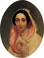 Portrait of Princess A. A. Bagration, 1849, bryullov