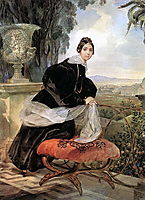 Portrait of Princess Ye. P. Saltykova, 1835, bryullov