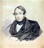 Portrait of S. A. Sobolevsky, 1832, bryullov