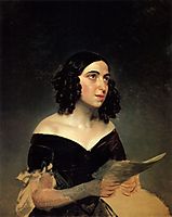 Portrait of Singer A. Ya. Petrova, 1841, bryullov