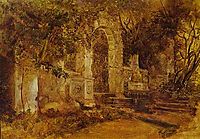 Ruins in Park, bryullov