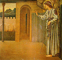 The Annunciation The Angel, burnejones
