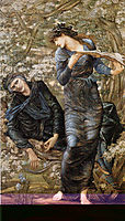 The Beguiling of Merlin (Merlin and Vivien), 1874, burnejones