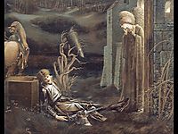 The Dream of Launcelot at the Chapel of the San Graal, 1896, burnejones