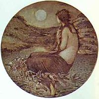 The Mirror of Venus, c.1885, burnejones