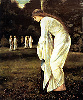 Saint George and The Dragon The Princess Tied to the Tree, 1866, burnejones