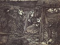 The Wise and Foolish Virgins, 1859, burnejones