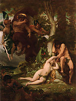 The Expulsion of Adam and Eve from the Garden of Paradise, cabanel