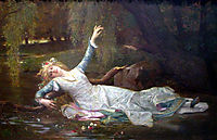 Ophelia, 1883, cabanel