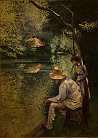 Angling, 1878, caillebotte