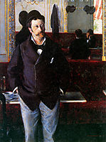 At the Cafe, Rouen, 1880, caillebotte