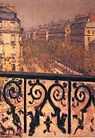 A Balcony in Paris, 1881, caillebotte