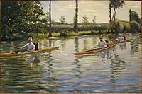 Boating on the Yerres, 1877, caillebotte