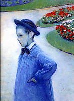 Camille Daurelle in the Park at Yerres, 1877, caillebotte