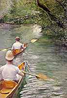 The canoes, 1878, caillebotte