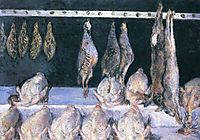 Display of Chickens and Game Birds, c.1882, caillebotte