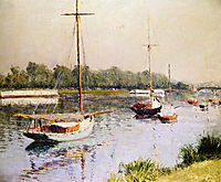 The Harbour of Argentueil, c.1882, caillebotte