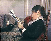 Interior, Woman Reading, 1880, caillebotte