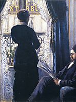Interior, Woman at the Window, 1880, caillebotte