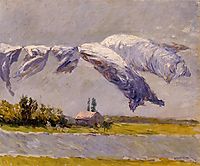 Laundry Drying, Petit Gennevilliers, 1892, caillebotte