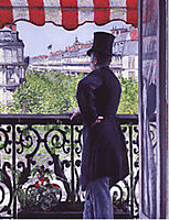 The man on the balcony, Boulevard Haussmann, 1880, caillebotte