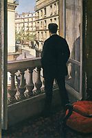 Man at the Window, 1875, caillebotte