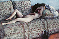 Nude on couch, 1880, caillebotte