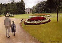 The Park on the Caillebotte Property at Yerres, 1875, caillebotte