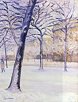 Park in the Snow, c.1888, caillebotte