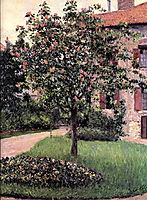 Petit Gennevilliers, Facade, Southeast of the Artist-s Studio, Overlooking the Garden, Spring, caillebotte