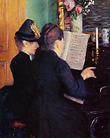 The Piano Lesson, 1881, caillebotte