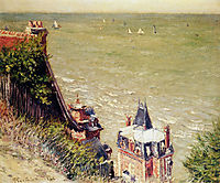 The Pink villa at Trouville, caillebotte
