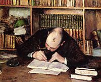 Portrait of a Man Writing in His Study, 1885, caillebotte