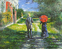 Rising Road, 1881, caillebotte
