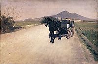A Road in Naples, 1872, caillebotte